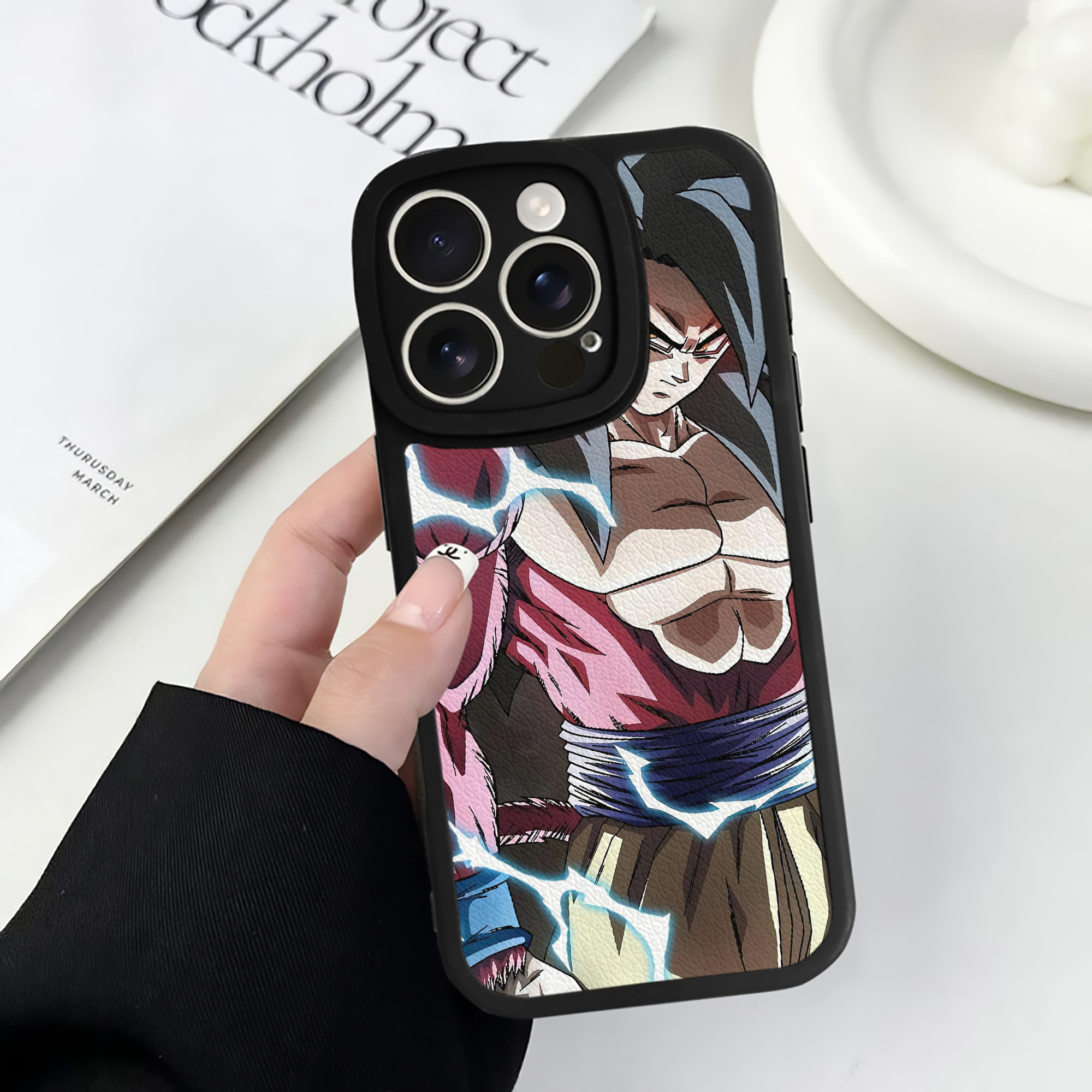 （画像用） ドラゴンボール DRAGON BALL 【iPhone 16シリーズ対応】シリコンスマホケース（レザー調） 材質：シリコン